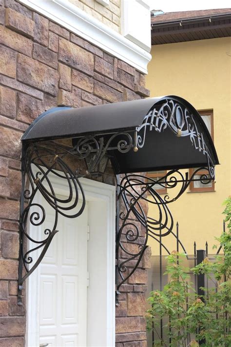 #козырьки | Украшение из кованого железа, Навес для патио, Входная дверь