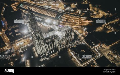 Aerial View Of Cologne Cathedral Stock Photo - Alamy