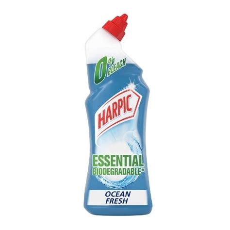 Harpic Gel Essential Biodegradable Toilet Cleaner Ocean Fresh 750ml ...
