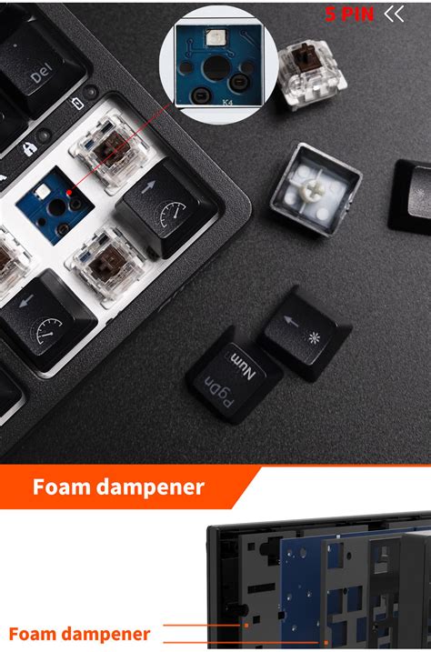 Royal Kludge Rk Keys Hot Swappable Wired Backlit Rgb Tkl Teclado Gaming Computer Keyboard