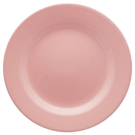 Kit 6 Pratos Rasos Biona Rosa Oxford Cerâmica 24cm Prato Raso