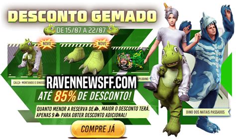 Evento Desconto Gemado amanhã no Free Fire Raven News FF