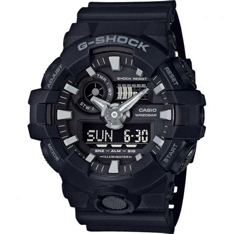 Casio G Shock Men S Quartz Black Dial 57 5mm Resin Watch GA 700 1BER