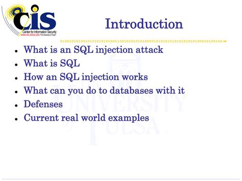 Ppt Sql Injection Attacks John Sweetnam Powerpoint Presentation Free