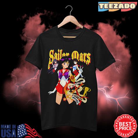 Sailor Moon Shirt Sailor Mars Sailor Moon Anime Shirt Retro Anime