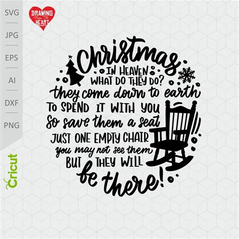 Free SVG Svg Christmas In Heaven 19280 File For Silhouette