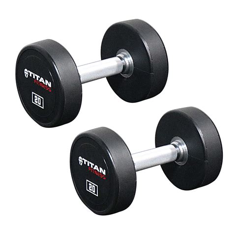 Titan Urethane Dumbbells | 25 LB | Pair - Walmart.com - Walmart.com