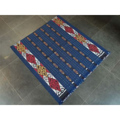 Jual Kamenz Troso Kain Tenun Etnik Blanket Jepara Motif Toraja Warna