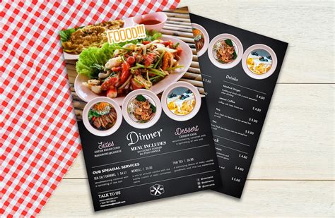 Modern Food Menu Template Restaurant Menu Template Restaurant Food