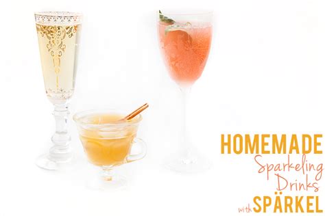 Tasty Tuesday Recipe Homemade Sparkling Drinks with Spärkel