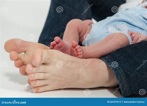 Father And Son Walking Naked Stock Image Image Of Beginning Foot