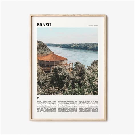 Brazil Travel Poster No 2 Brazil Wall Art Brazil Poster Etsy