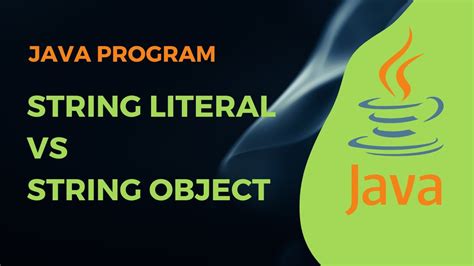 String Literal Vs String Object Java Program Swaroop Nadella