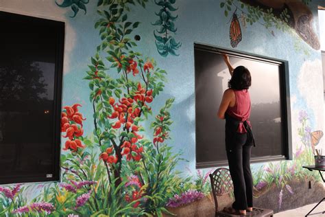 Interactive Butterfly Mural By Mural Artist Georgeta Fondos