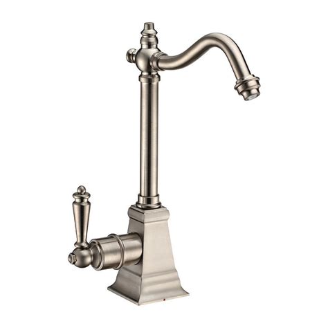 Whitehaus Collection Single Handle Instant Hot Water Dispenser With Self Closing Handle In