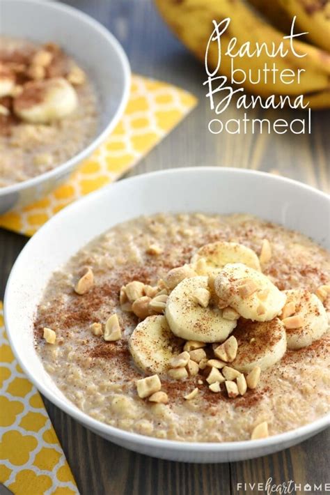 Quick EASY Peanut Butter Banana Oatmeal The BEST Recipe