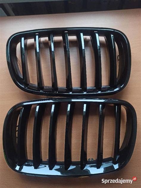 Nowe Nerki Bmw X E X E Czarny Po Ysk Grill Atrapa D