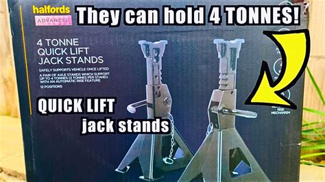 Unboxing Halfords Tonne Quick Lift Jack Stands Youtube