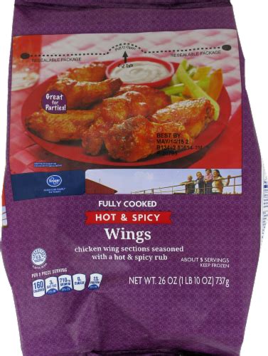 Kroger Hot Spicy Frozen Wings 26 Oz Jay C Food Stores