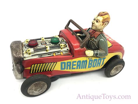 Dream Boat Hot Rod Tin Car From Japan SOLD AntiqueToys Antique Toys For Sale