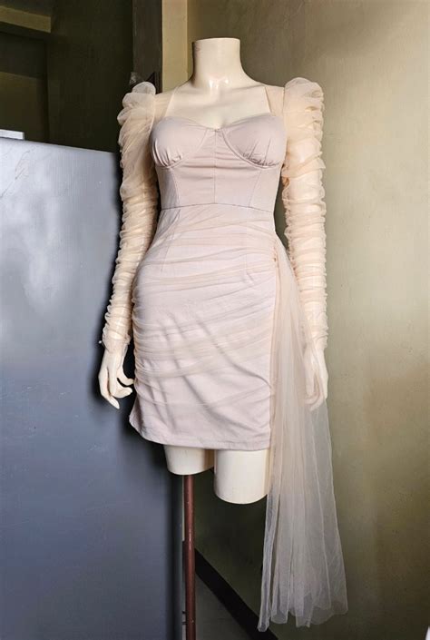 Corset Dress Sexy Dress Nude Color Dress Mesh Dress Women S Fashion Dresses Sets