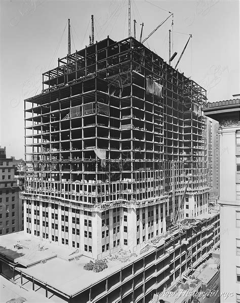 Facade Construction Begins on Empire State Building - NYC in 1931