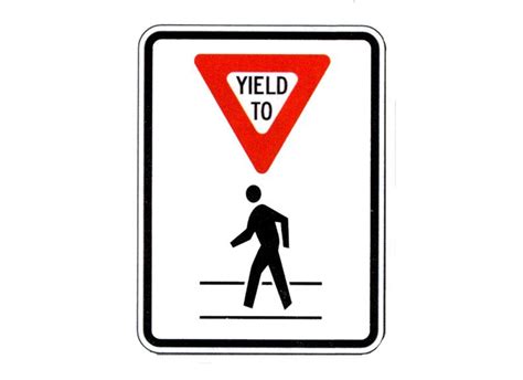 R9 9A Yield To Pedestrians National Highway Products