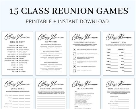 Class Reunion Games High School Reunion Games Class Reunion Ideas ...