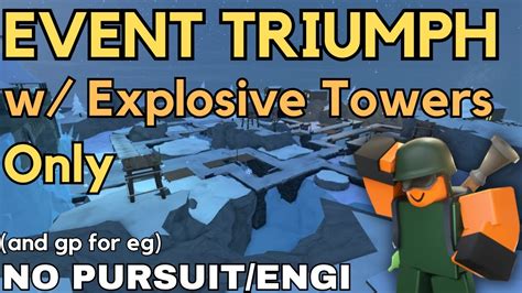 XMAS EVENT TRIUMPH USING ONLY EXPLOSIVE TOWERS Roblox Tower Defense