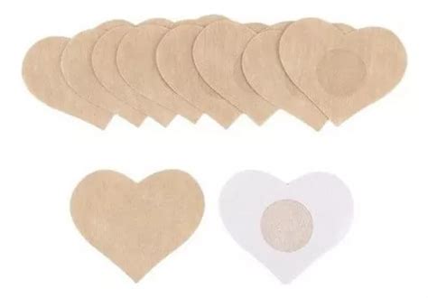 50 Cubre Pezones Color Nude En Forma De Corazon O Redondo MercadoLibre