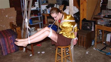 Hot Blond Secretary Stocking Foot Bondage Hunters Lair Bondage