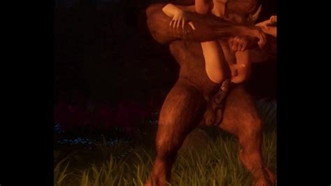 Gay Furry Minotaur Potwór Pieprzy Dupę i Gardło Guy Monsterbait Gra Dzikie życie Odc P