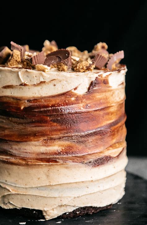 Chocolate Cake With Peanut Butter Frosting Heathers Home Bakery