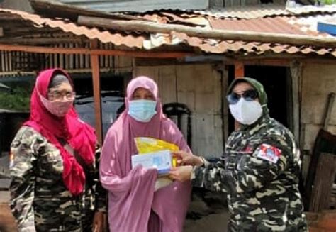 Peduli Di Masa Pandemi LSM Gempita Palembang Door To Door Bagikan