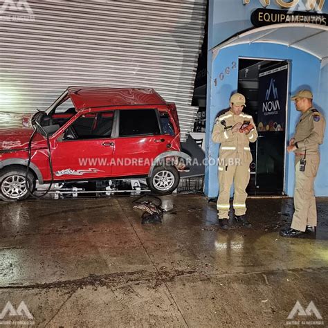 Motorista Fica Ferido Ao Capotar Carro Na Avenida Monteiro Lobato