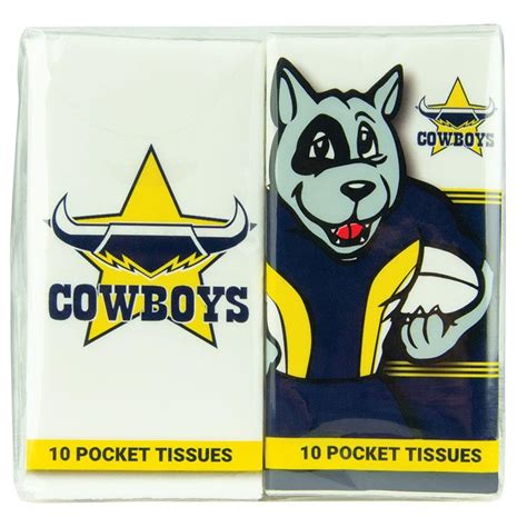 Buy NRL Mascot Pocket Tissues Cowboys 4 Pack Online at Chemist Warehouse®