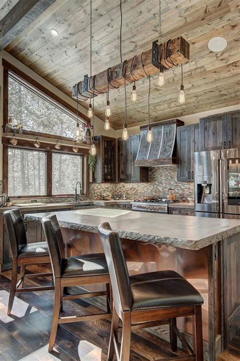 modern rustic kitchen warm sleek stunning rustic kitchens