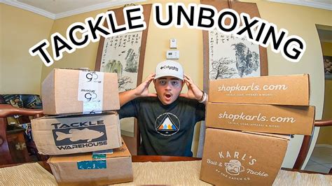 Huge Fishing Tackle Unboxing Karls Bait And Tackle Tackle Warehouse