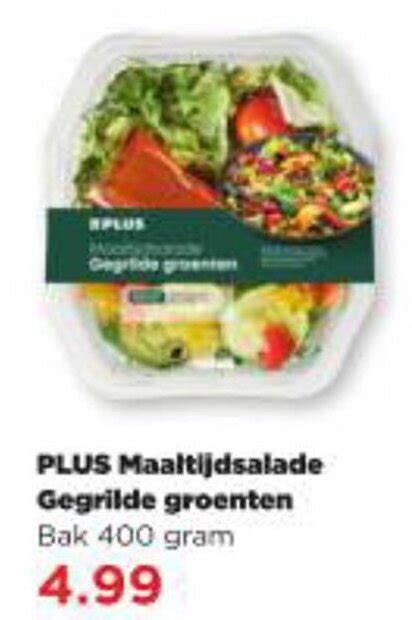 Plus Maaltijdsalade Gegrilde Groenten Gram Aanbieding Bij Plus