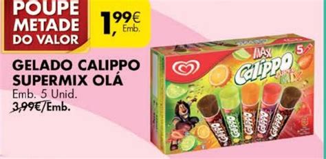 Promo O Gelado Calippo Supermix Ol Unid Em Pingo Doce