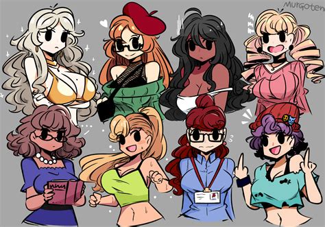 Murgoten Original Highres Girls Beret Bikini Black Bra Black