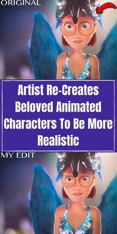 Artist Re-Creates Beloved Animated Characters To Be More Realistic | Animated characters ...