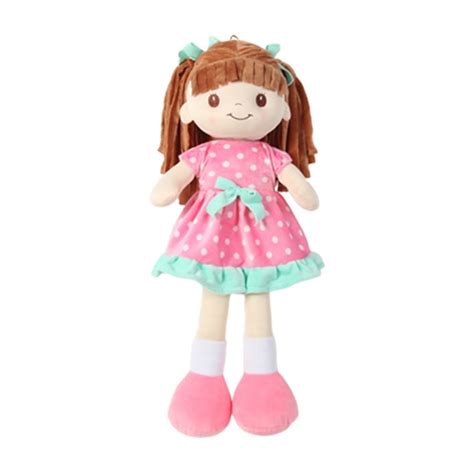 Muñeca de Trapo Kidz Time 60 cm Vestido Rosa con Verde Walmart