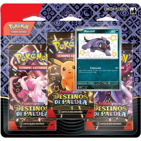 Jogo De Carta Pokemon Deck Escarlate E Violeta Destinos De Paldea