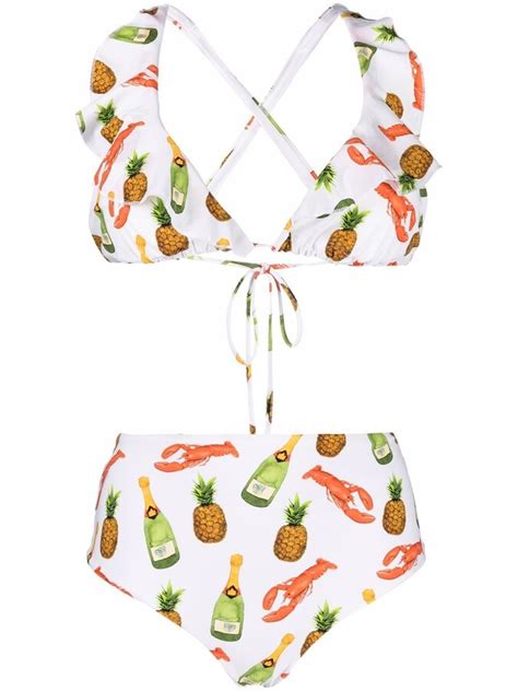 Antonella Rizza Miami Fruit Print Bikini Set ShopStyle Two Piece