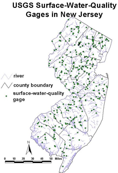 Njdep New Jersey Geological And Water Survey Dgs02 5 Selected Usgs And Njdep Monitoring Networks