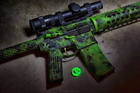 2k Ar15 Flashy Colors Assault Rifle Hd Wallpaper