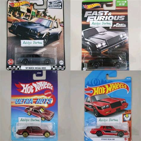 Jual Hotwheels Hot Wheels 87 Buick Regal Gnx Black Widow Exhaust Muscle Mania Premium Boulevard