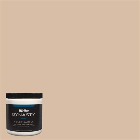 BEHR DYNASTY 8 Oz S240 3 Ash Blonde One Coat Hide Satin Enamel Stain Blocking Interior