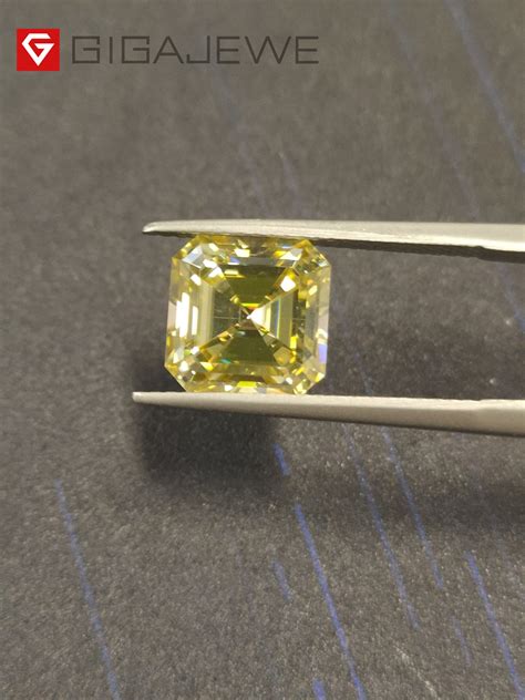 Gigajewe Natural Fancy Yellow Color Moissanite Stone Loose Etsy Uk